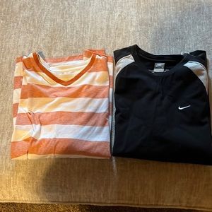 Set of 2 Mens Large shirts